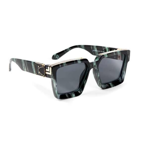 Men's Women's Square Frame Luxury Vintage Glasses - Picture 2 of 4